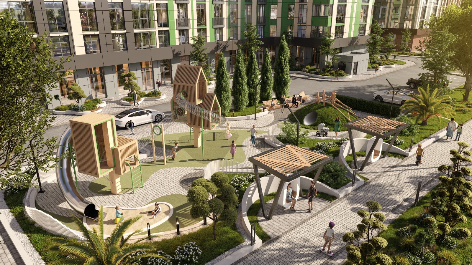 Детская площадка в ЖК "Светский лес" в Сочи