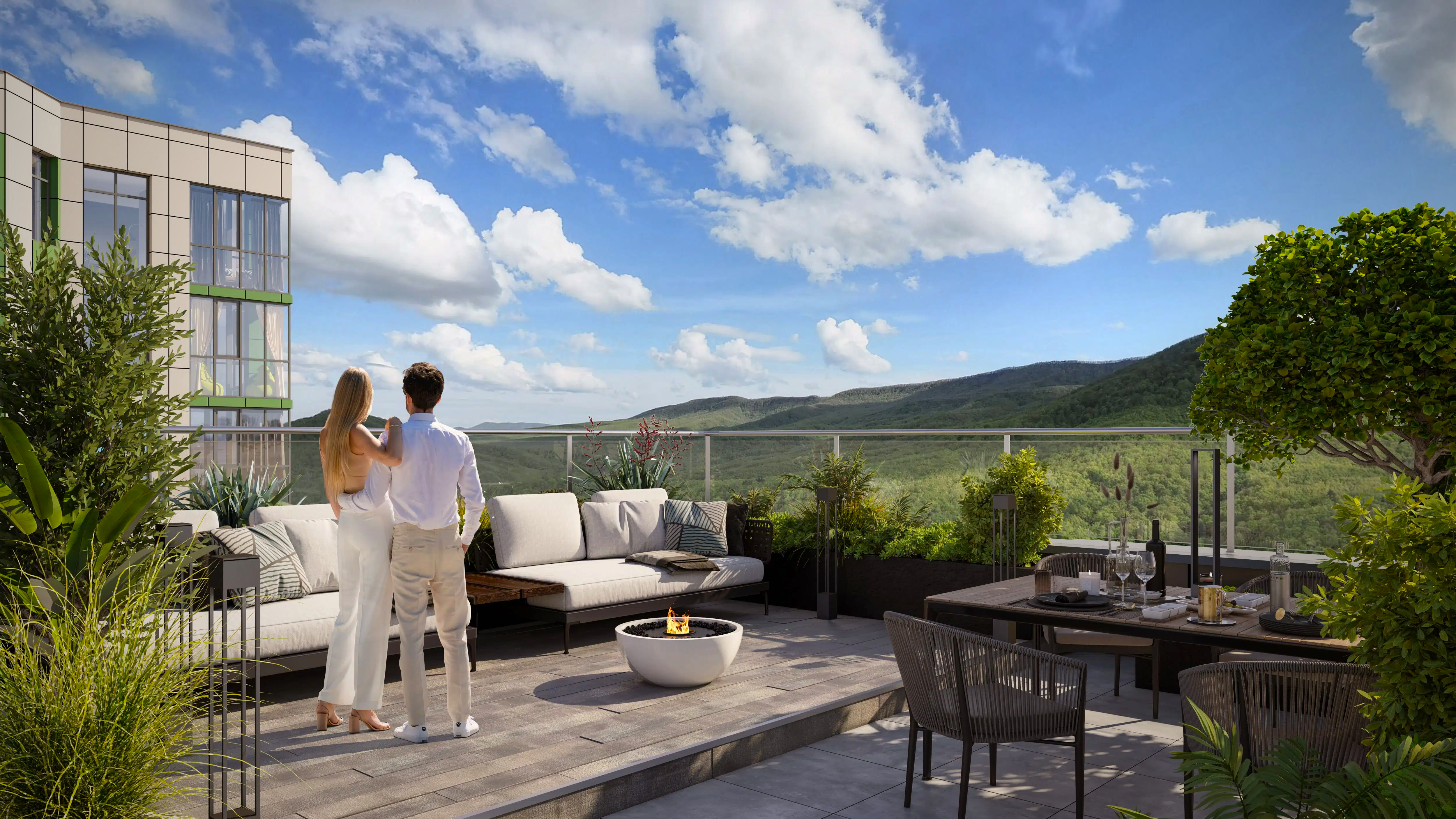 ЖК "Светский лес" панорамный вид с балкона